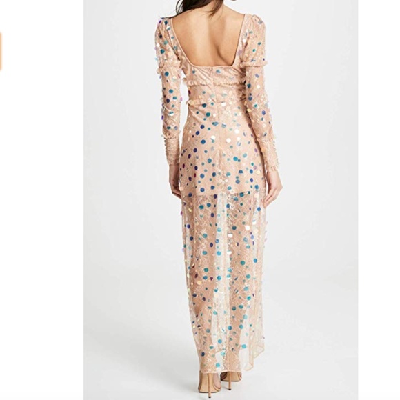 NWT For Love & Lemons Ace Maxi Sequin Dress S - Picture 3 of 6